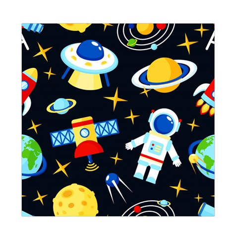 Space Seamless Pattern Duvet Cover Double Side (Full/ Double Size) from ArtsNow.com Back