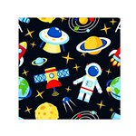 Space Seamless Pattern Square Satin Scarf (30  x 30 )