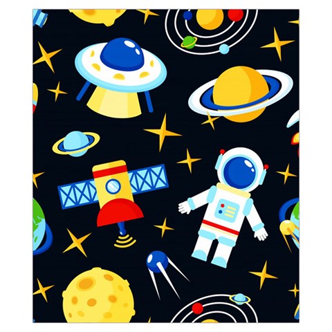 Space Seamless Pattern Drawstring Pouch (XS) from ArtsNow.com Front
