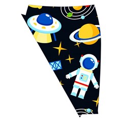 Space Seamless Pattern Midi Wrap Pencil Skirt from ArtsNow.com Front Left