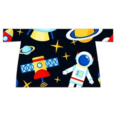 Space Seamless Pattern Wristlet Pouch Bag (Small) from ArtsNow.com Back
