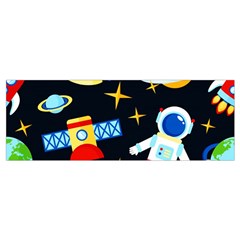 Space Seamless Pattern Wristlet Pouch Bag (Small) from ArtsNow.com Bottom