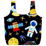 Space Seamless Pattern Full Print Recycle Bag (XXXL)