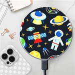 Space Seamless Pattern Wireless Fast Charger(White)