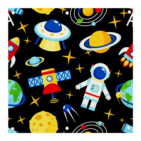 Space Seamless Pattern Banner and Sign 3  x 3  from ArtsNow.com Front