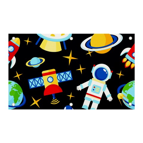 Space Seamless Pattern Banner and Sign 5  x 3  from ArtsNow.com Front