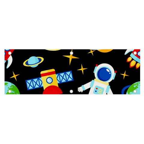 Space Seamless Pattern Banner and Sign 6  x 2  from ArtsNow.com Front