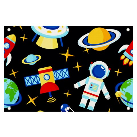 Space Seamless Pattern Banner and Sign 6  x 4  from ArtsNow.com Front