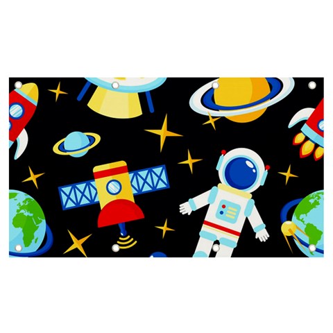 Space Seamless Pattern Banner and Sign 7  x 4  from ArtsNow.com Front