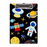 Space Seamless Pattern A5 Acrylic Clipboard