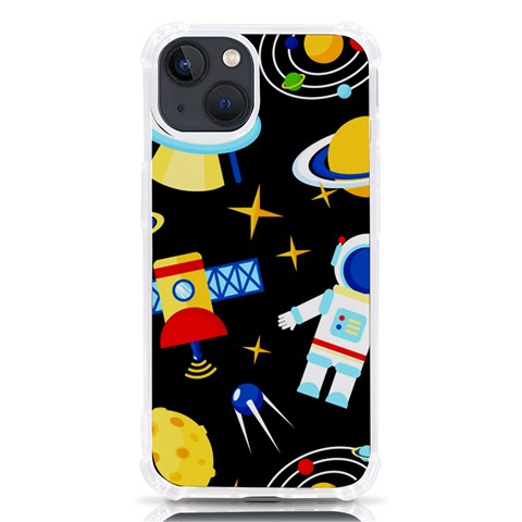 Space Seamless Pattern iPhone 13 TPU UV Print Case from ArtsNow.com Front