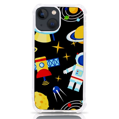 Space Seamless Pattern iPhone 13 mini TPU UV Print Case from ArtsNow.com Front