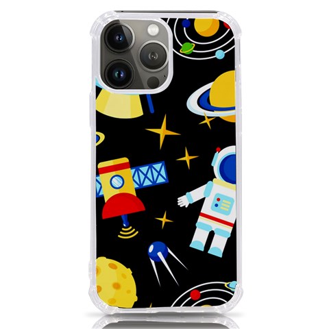 Space Seamless Pattern iPhone 13 Pro Max TPU UV Print Case from ArtsNow.com Front