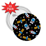 Seamless-adventure-space-vector-pattern-background 2.25  Buttons (10 pack) 