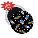 Seamless-adventure-space-vector-pattern-background 2.25  Magnets (100 pack) 