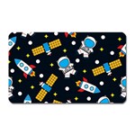 Seamless-adventure-space-vector-pattern-background Magnet (Rectangular)