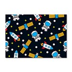 Seamless-adventure-space-vector-pattern-background Sticker A4 (10 pack)