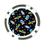 Seamless-adventure-space-vector-pattern-background Poker Chip Card Guard