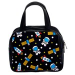 Seamless-adventure-space-vector-pattern-background Classic Handbag (Two Sides)