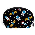 Seamless-adventure-space-vector-pattern-background Accessory Pouch (Large)