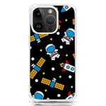 Seamless-adventure-space-vector-pattern-background iPhone 14 Pro TPU UV Print Case