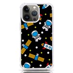 Seamless-adventure-space-vector-pattern-background iPhone 13 Pro TPU UV Print Case