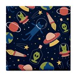 Seamless-pattern-with-funny-aliens-cat-galaxy Tile Coaster