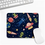 Seamless-pattern-with-funny-aliens-cat-galaxy Small Mousepad