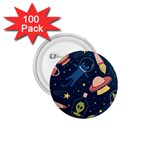 Seamless-pattern-with-funny-aliens-cat-galaxy 1.75  Buttons (100 pack) 