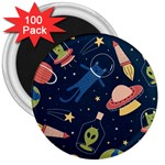 Seamless-pattern-with-funny-aliens-cat-galaxy 3  Magnets (100 pack)