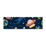 Seamless-pattern-with-funny-aliens-cat-galaxy Sticker (Bumper)