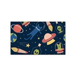 Seamless-pattern-with-funny-aliens-cat-galaxy Sticker Rectangular (10 pack)