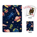 Seamless-pattern-with-funny-aliens-cat-galaxy Playing Cards Single Design (Rectangle)