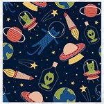 Seamless-pattern-with-funny-aliens-cat-galaxy Canvas 12  x 12 