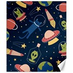 Seamless-pattern-with-funny-aliens-cat-galaxy Canvas 20  x 24 