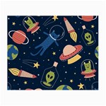 Seamless-pattern-with-funny-aliens-cat-galaxy Small Glasses Cloth (2 Sides)