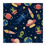 Seamless-pattern-with-funny-aliens-cat-galaxy Medium Glasses Cloth (2 Sides)