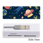 Seamless-pattern-with-funny-aliens-cat-galaxy Memory Card Reader (Stick)