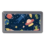 Seamless-pattern-with-funny-aliens-cat-galaxy Memory Card Reader (Mini)