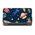 Seamless-pattern-with-funny-aliens-cat-galaxy Memory Card Reader with CF