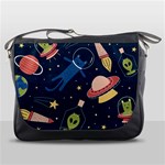 Seamless-pattern-with-funny-aliens-cat-galaxy Messenger Bag