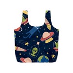 Seamless-pattern-with-funny-aliens-cat-galaxy Full Print Recycle Bag (S)