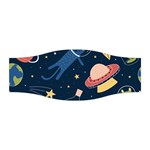 Seamless-pattern-with-funny-aliens-cat-galaxy Stretchable Headband