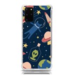 Seamless-pattern-with-funny-aliens-cat-galaxy Samsung Galaxy S20Plus 6.7 Inch TPU UV Case