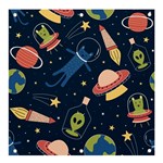 Seamless-pattern-with-funny-aliens-cat-galaxy Banner and Sign 4  x 4 