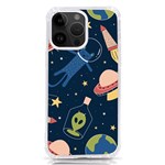 Seamless-pattern-with-funny-aliens-cat-galaxy iPhone 14 Pro Max TPU UV Print Case