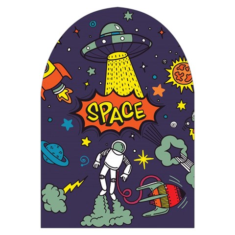 Vector Flat Space Design Background With Text Microwave Oven Glove from ArtsNow.com Front