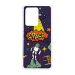 Vector Flat Space Design Background With Text Samsung Galaxy S20 Ultra 6.9 Inch TPU UV Case