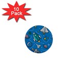 About-space-seamless-pattern 1  Mini Buttons (10 pack) 