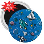 About-space-seamless-pattern 3  Magnets (100 pack)